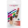 Massaggiatore vibrante ricaricabile rosso CALEXOTICS a forma di rossetto discreto, 10 modalità.