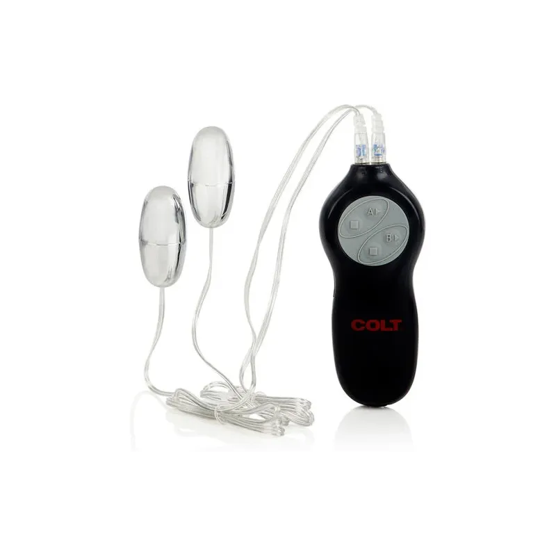 Balles vibrantes double turbo Calexotics 7 fonctions télécommande étanche 30mm
