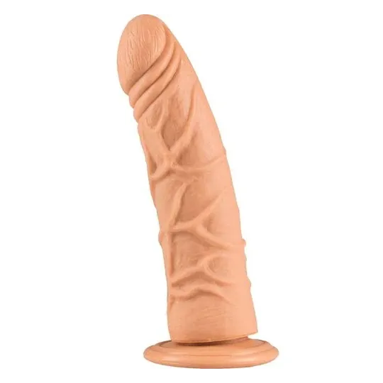 Dildo realistico Fred 19 cm con ventosa Alive – Colore pelle, in PVC, base a ventosa per stimolazione senza mani.