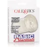 CALEXOTICS Basic Essentials tight pussy masturbator, soft TPR flesh tone, with ribbed shaft for intense stimulation.