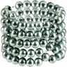 Anillo peneano CALEXOTICS con 5 filas de perlas estimulantes en TPR negro, para masaje y soporte de erección.
