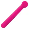 Masseur clitoridien CalExotics Bliss rose en silicone liquide avec tête flexible et 10 vibrations.