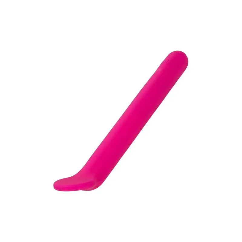 Masseur clitoridien CalExotics Bliss rose en silicone liquide avec tête flexible et 10 vibrations.