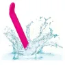 Masseur clitoridien CalExotics Bliss rose en silicone liquide avec tête flexible et 10 vibrations.