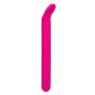 Masseur clitoridien CalExotics Bliss rose en silicone liquide avec tête flexible et 10 vibrations.