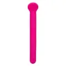 Masseur clitoridien CalExotics Bliss rose en silicone liquide avec tête flexible et 10 vibrations.