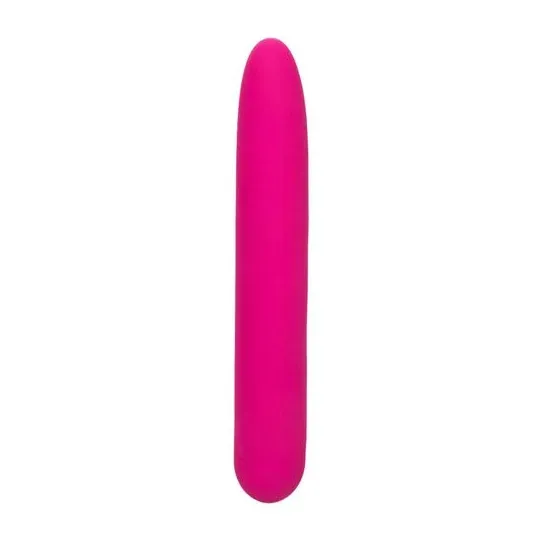 Vibratore rosa CalExotics Bliss Vibe in silicone liquido con 10 velocità progressive.