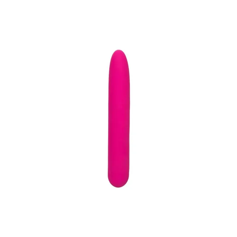 Vibratore rosa CalExotics Bliss Vibe in silicone liquido con 10 velocità progressive.