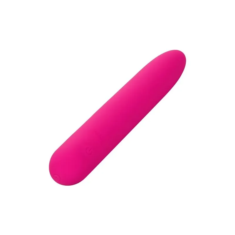 Vibratore rosa CalExotics Bliss Vibe in silicone liquido con 10 velocità progressive.