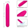 Vibratore rosa CalExotics Bliss Vibe in silicone liquido con 10 velocità progressive.