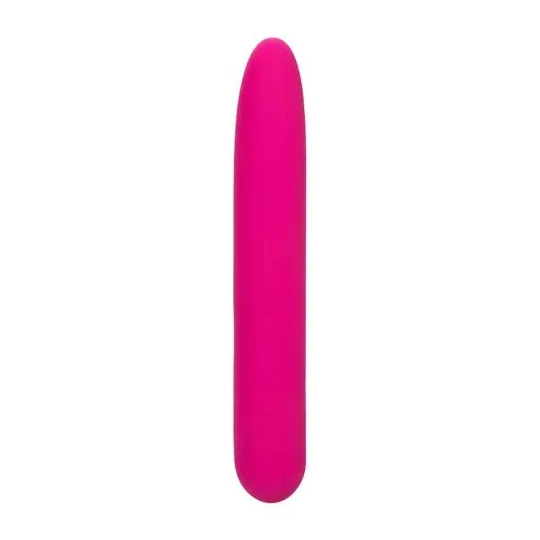 Vibratore rosa CalExotics Bliss Vibe in silicone liquido con 10 velocità progressive.
