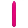 Vibratore rosa CalExotics Bliss Vibe in silicone liquido con 10 velocità progressive.