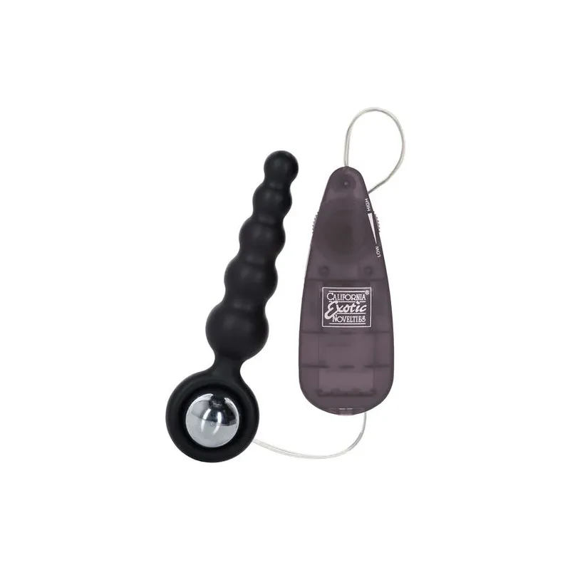Vibrador anal negro de silicona CALEXOTICS Booty Call compacto con mando a cable" }, { "fr": "Jouet intime noir CALEXOTICS Booty