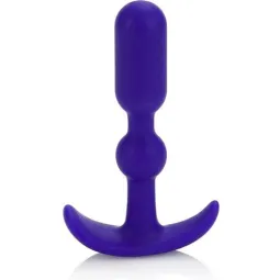 Dilatateur anal progressif CALEXOTICS Booty Call Booty Teaser bleu avec butée de sécurité pour exploration anale douce