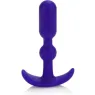 Dilatatore anale progressivo CALEXOTICS Booty Call Booty Teaser blu con fermo di sicurezza per esplorazione anale delicata