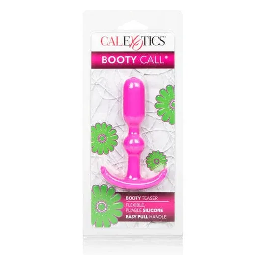 Dilatateur anal rose CALEXOTICS Booty Call Booty Teaser avec butée de sécurité flexible.
