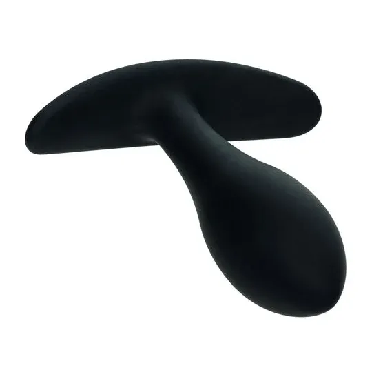 CalExotics Boundless Slim Plug : plug anal en silicone flexible, forme effilée pour débutants, poignée de retrait facile.