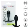 CalExotics Boundless Slim Plug : plug anal en silicone flexible, forme effilée pour débutants, poignée de retrait facile.