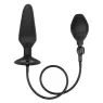 Bouchon gonflable en silicone XL CalExotics, plug anal gonflable avec pompe et tuyau amovible, base ventouse