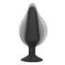 Bouchon gonflable en silicone XL CalExotics, plug anal gonflable avec pompe et tuyau amovible, base ventouse