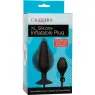 Bouchon gonflable en silicone XL CalExotics, plug anal gonflable avec pompe et tuyau amovible, base ventouse