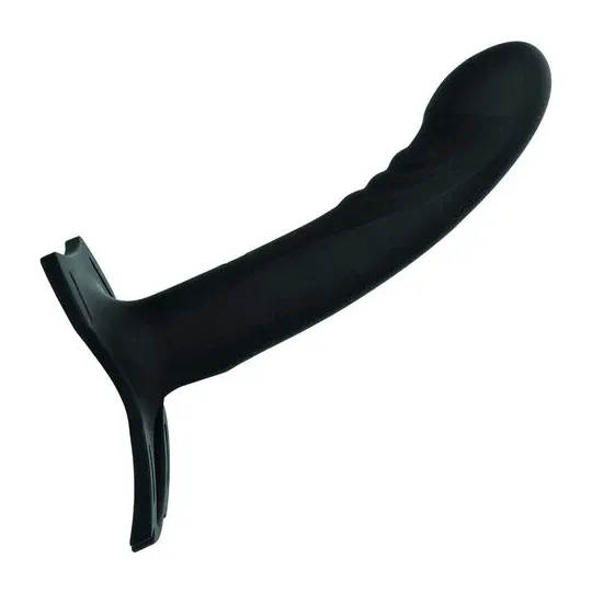 Wiederaufladbarer Mehrzweck-Harnisch CalExotics Boundless schwarz mit 10 Vibrationsmodi und verstellbaren Gurten
