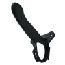 Arnés multiusos recargable CalExotics Boundless negro con sonda vibrante 10 modos y correas ajustables