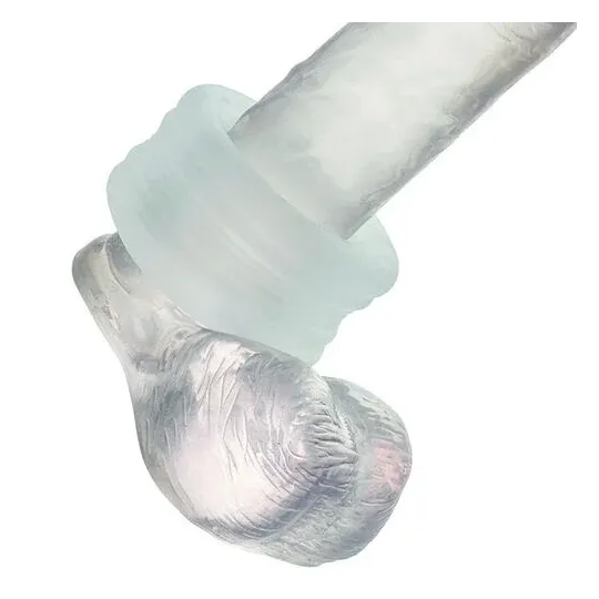 CalExotics Boundless Bague Bumper-Stroker en silicone sans phtalates, anneau de retenue réversible à double texture pour contrôl