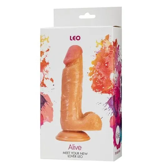 Consolador realista LEO 17 cm color carne ALIVE con ventosa para estimulación anal o vaginal - juguete sexual