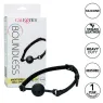 CalExotics breathing ball gag black silicone double padding adjustable buckle
