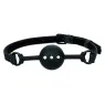 CalExotics breathing ball gag black silicone double padding adjustable buckle