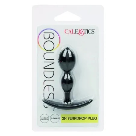 Plug anal en forme de goutte en silicone souple CalExotics, design bulbeux pour confort et exploration