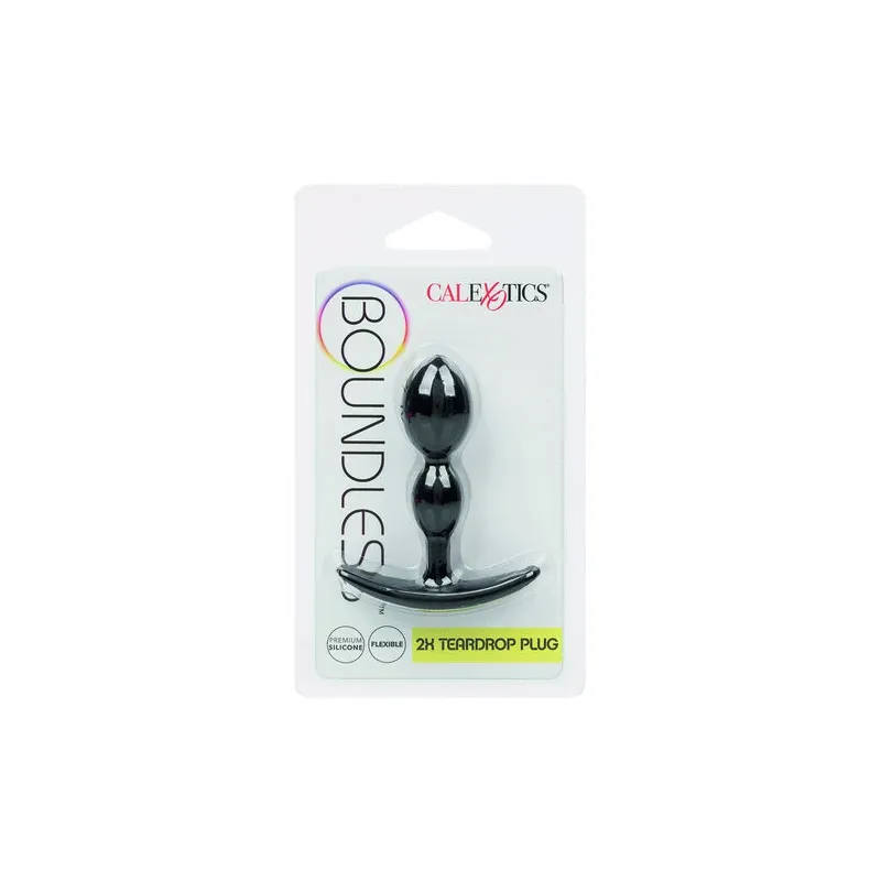Plug anal en forme de goutte en silicone souple CalExotics, design bulbeux pour confort et exploration