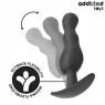 Set de 3 plugs anales progresivos de silicona médica Addicted Toys - tallas S M L - juguete anal seguro