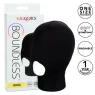 Capucha de privación sensorial CALEXOTICS Boundless negra con boca abierta de tela transpirable
