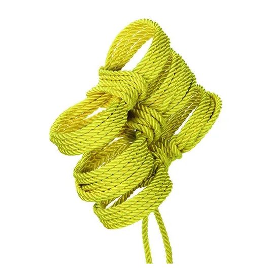 CalExotics Boundless yellow cotton polyester bondage rope 10 meters for shibari