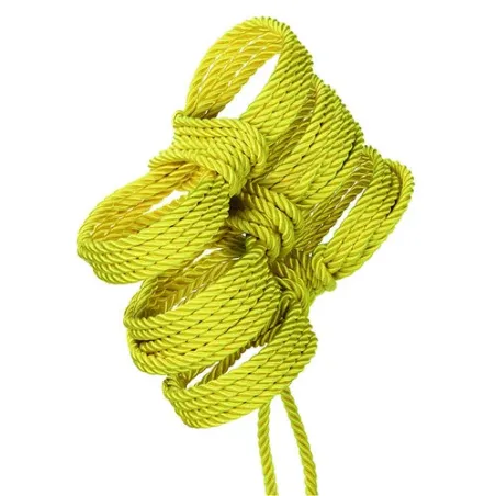 Corda bondage CalExotics Boundless gialla 10 metri cotone poliestere per shibari