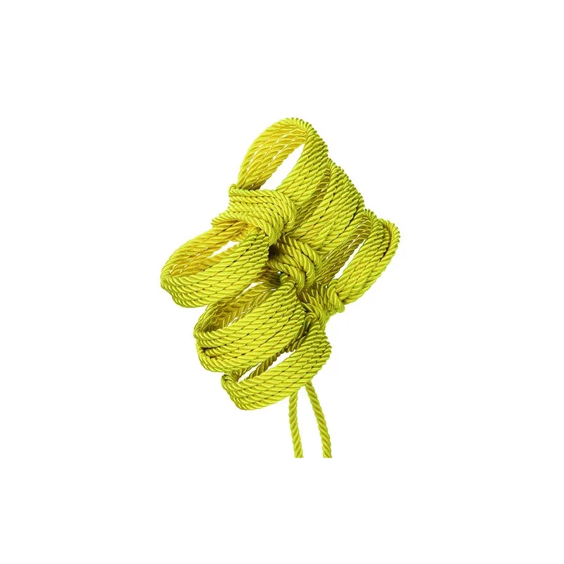 Corda bondage CalExotics Boundless gialla 10 metri cotone poliestere per shibari