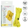 Bondage-Seil CalExotics Boundless gelb 10 Meter Baumwolle Polyester für Shibari