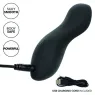 Masseur vibrant CalExotics Boundless Perfect Curve en silicone violet, forme conique incurvée, 10 fonctions, rechargeable USB