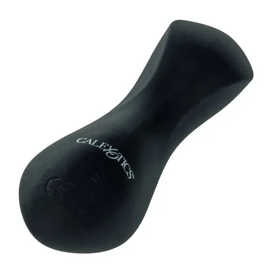 Masseur vibrant CalExotics Boundless Perfect Curve en silicone violet, forme conique incurvée, 10 fonctions, rechargeable USB