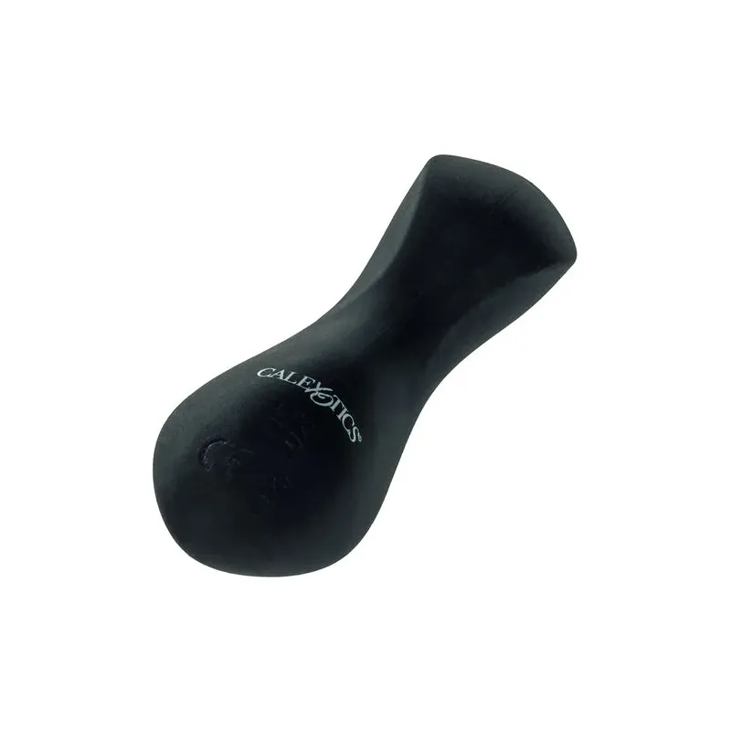 Masseur vibrant CalExotics Boundless Perfect Curve en silicone violet, forme conique incurvée, 10 fonctions, rechargeable USB