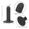 Dildo lisse 12 cm en silicone Calexotics, base ventouse compatible harnais