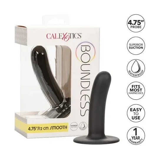 Consolador liso de silicona 12 cm Calexotics, base ventosa compatible con arnés" }, { "fr": "Dildo lisse 12 cm Calexotics, vue l