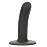 Dildo lisse 12 cm en silicone Calexotics, base ventouse compatible harnais