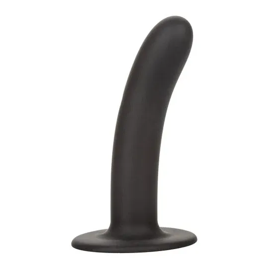 Godet en silicone Calexotics Boundless 15,3 cm courbé lisse avec ventouse et base compatible harnais