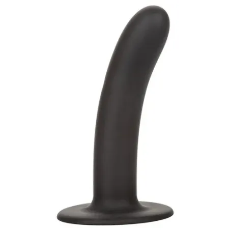 Godet en silicone Calexotics Boundless 15,3 cm courbé lisse avec ventouse et base compatible harnais