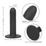 Godet en silicone Calexotics Boundless 15,3 cm courbé lisse avec ventouse et base compatible harnais