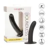 Godet en silicone Calexotics Boundless 15,3 cm courbé lisse avec ventouse et base compatible harnais