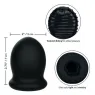 CalExotics Boundless FTM stroker réversible en silicone liquide 7 cm, surface lisse et striée, effet aspiration